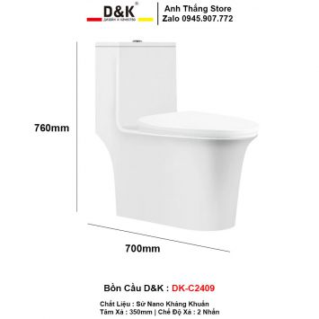 Bồn Cầu D&K DK-C2409