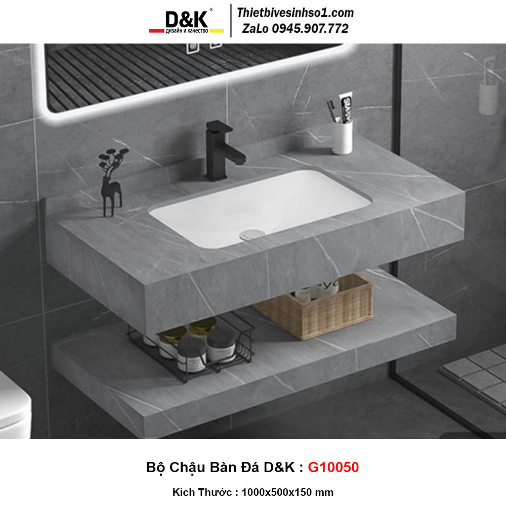 Bộ Chậu Bàn Đá D&K G10050