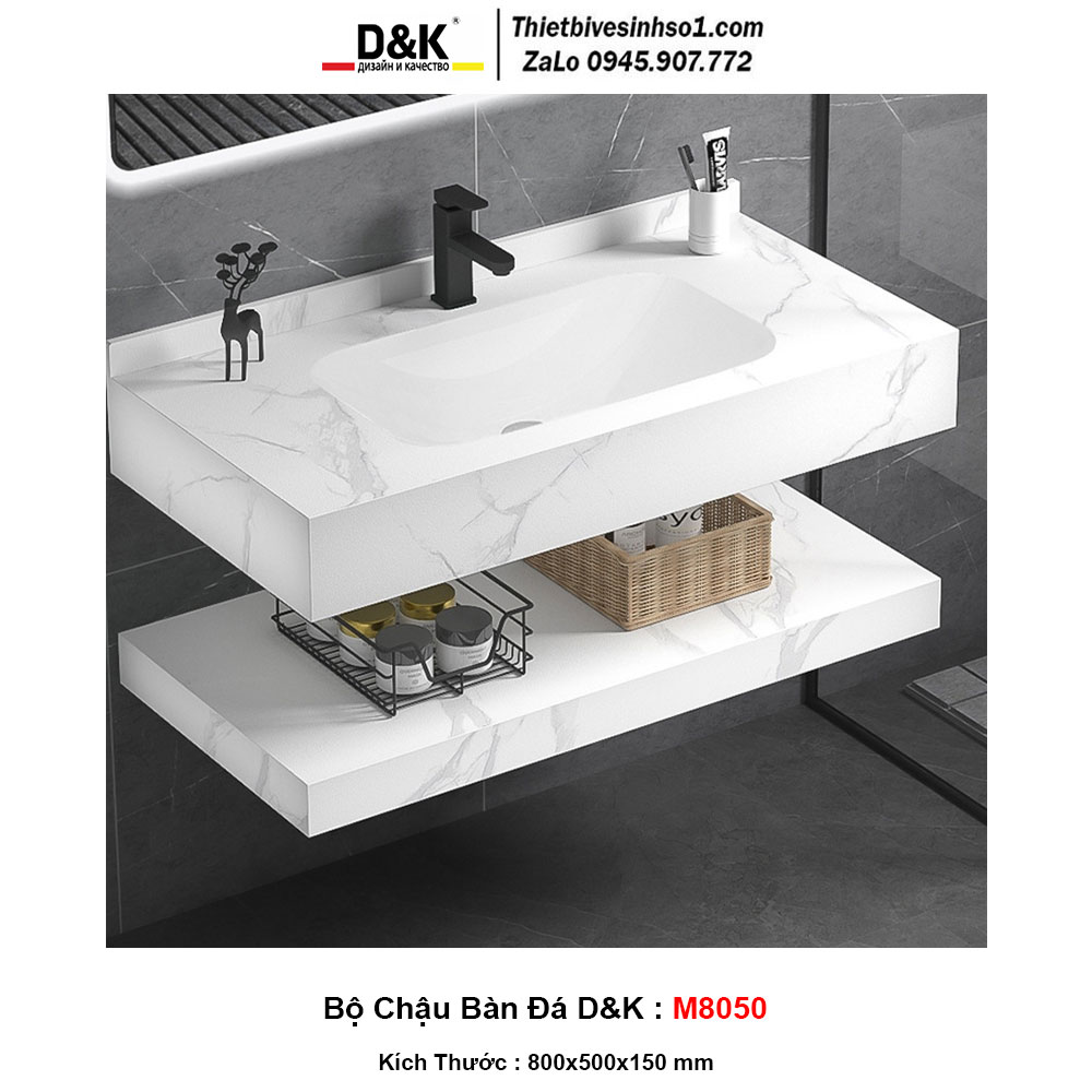 Bộ Chậu Bàn Đá D&K M8050