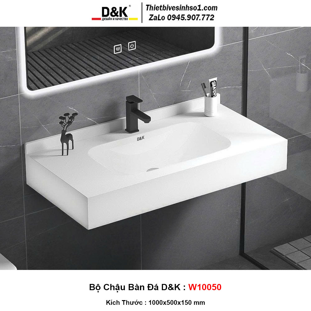 Bộ Chậu Bàn Đá D&K W10050