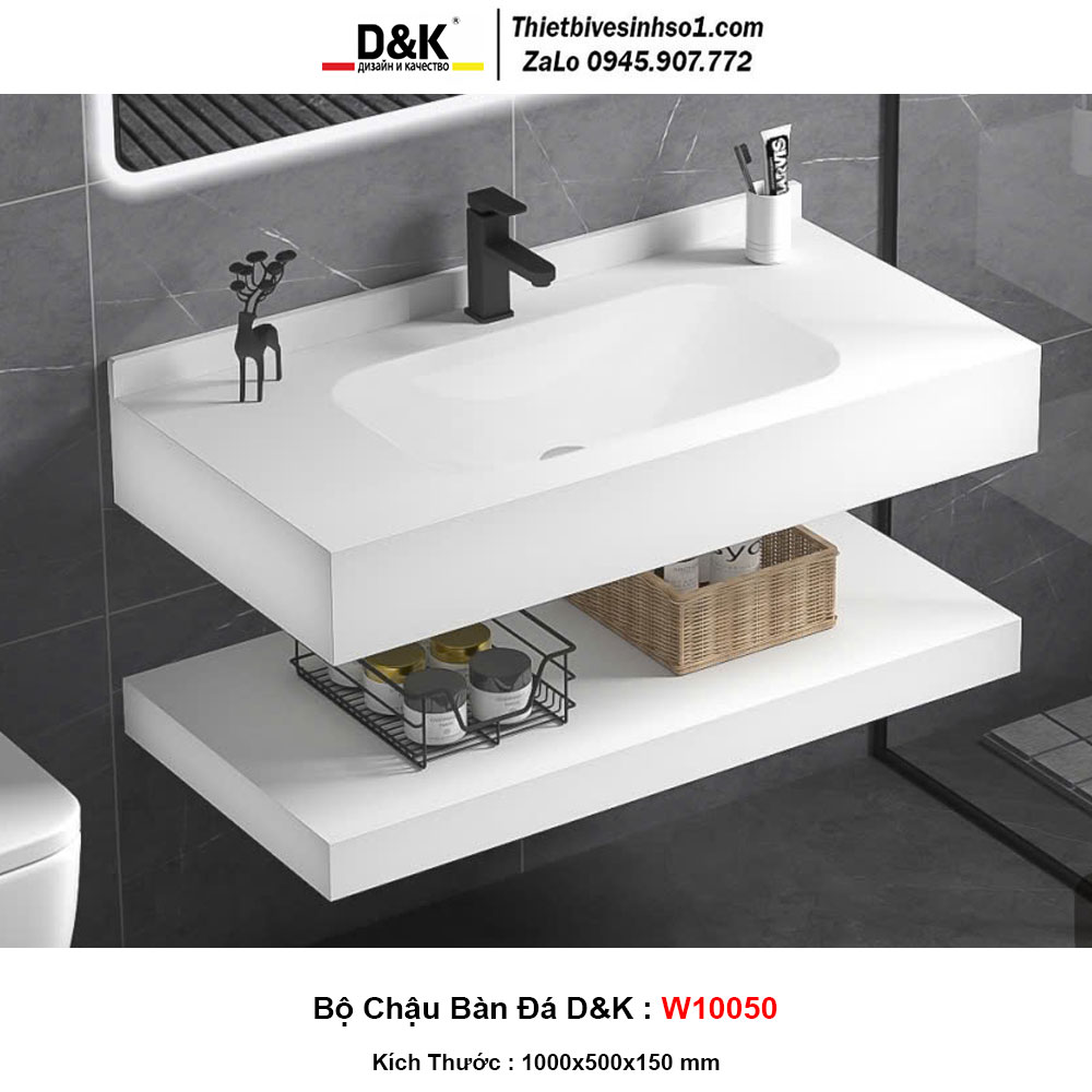Bộ Chậu Bàn Đá D&K W10050