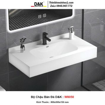 Bộ Chậu Bàn Đá D&K W8050