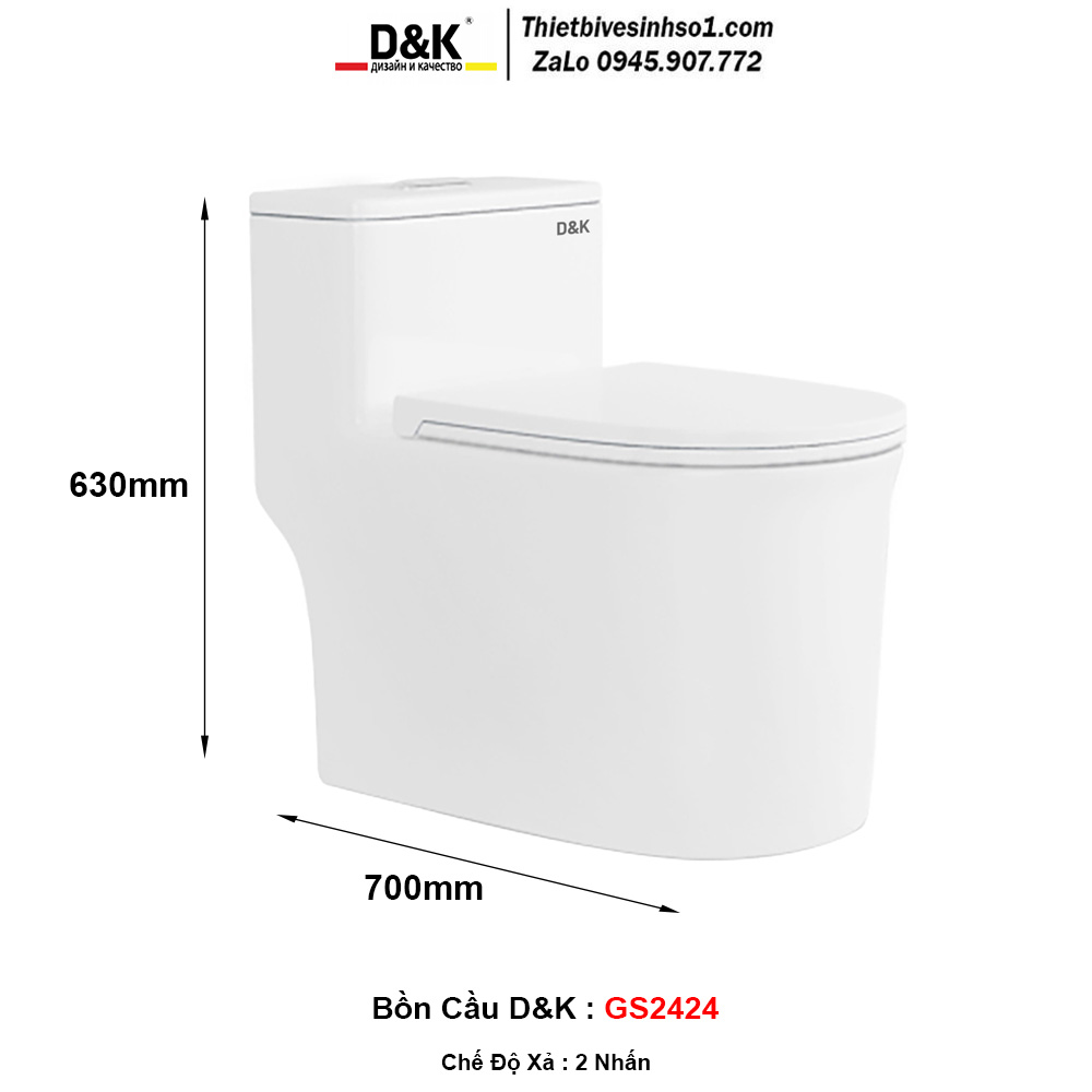 Bồn Cầu D&K GS2424