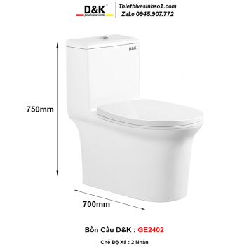 Bồn Cầu D&K GE2402