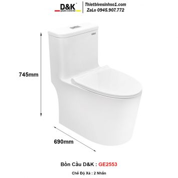 Bồn Cầu D&K GE2553
