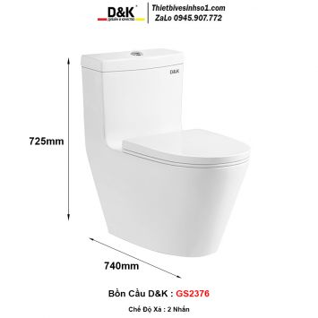 Bồn Cầu D&K GS2376