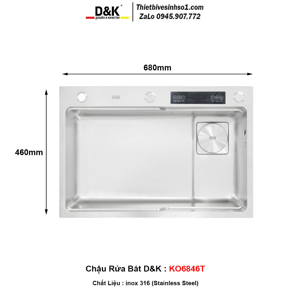 Chậu Rửa Bát D&K KO6846T
