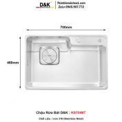 Chậu Rửa Bát D&K KS7046T