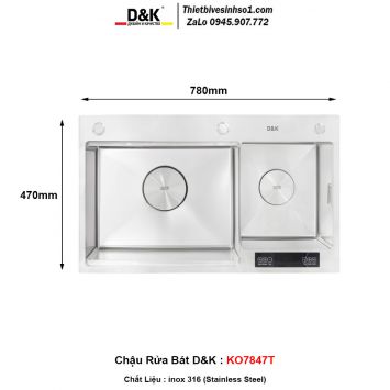Chậu Rửa Bát D&K KO7847T