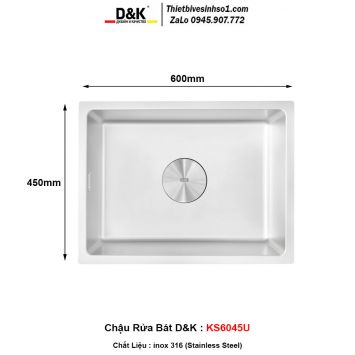 Chậu Rửa Bát D&K KS6045U