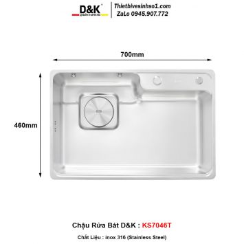 Chậu Rửa Bát D&K KS7046T