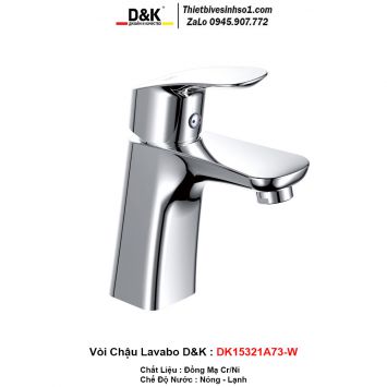 Vòi Chậu Lavabo D&K DK15321A73-W