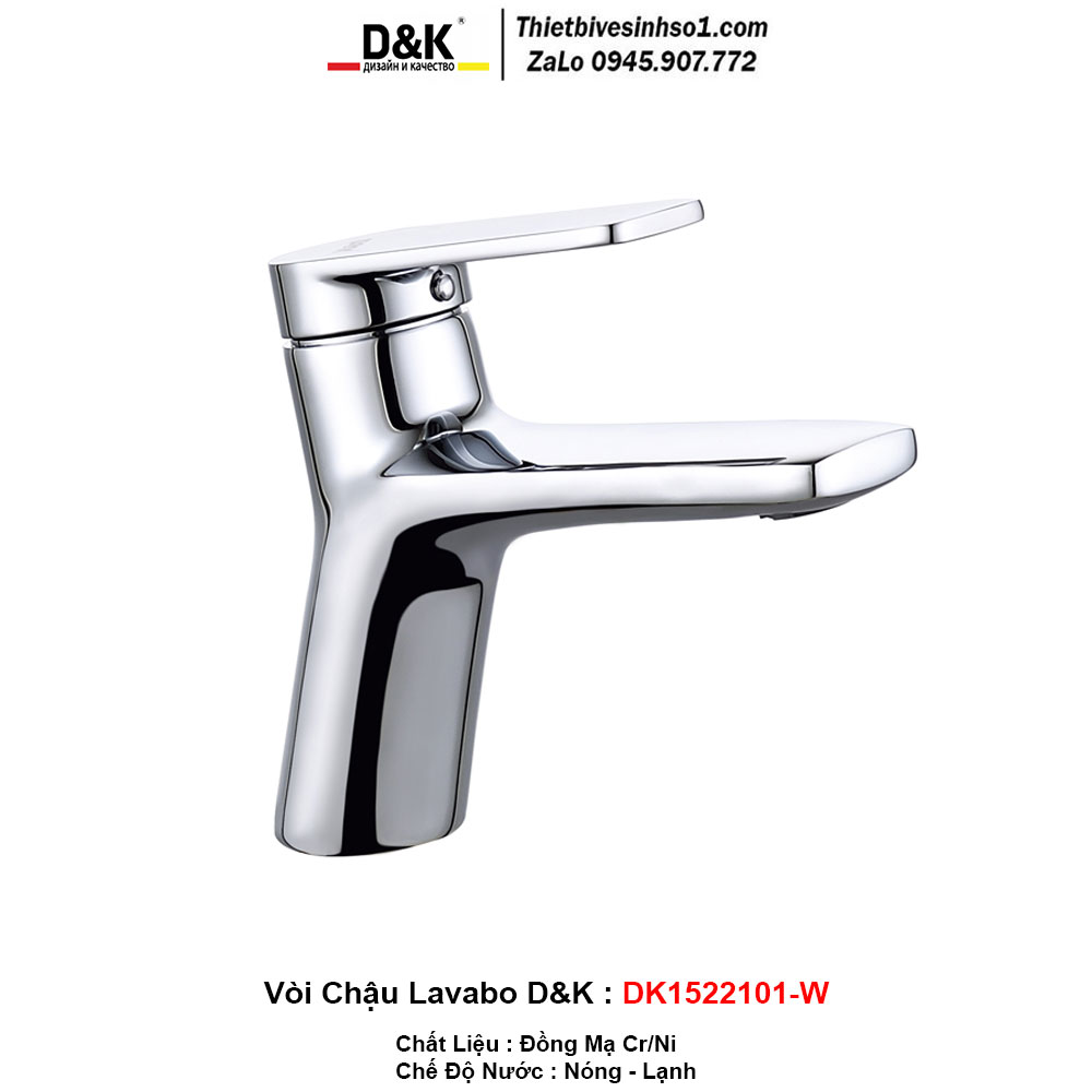 Vòi Chậu Lavabo D&K DK1522101-W