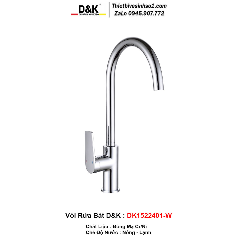 Vòi Rửa Bát D&K DK1522401-W