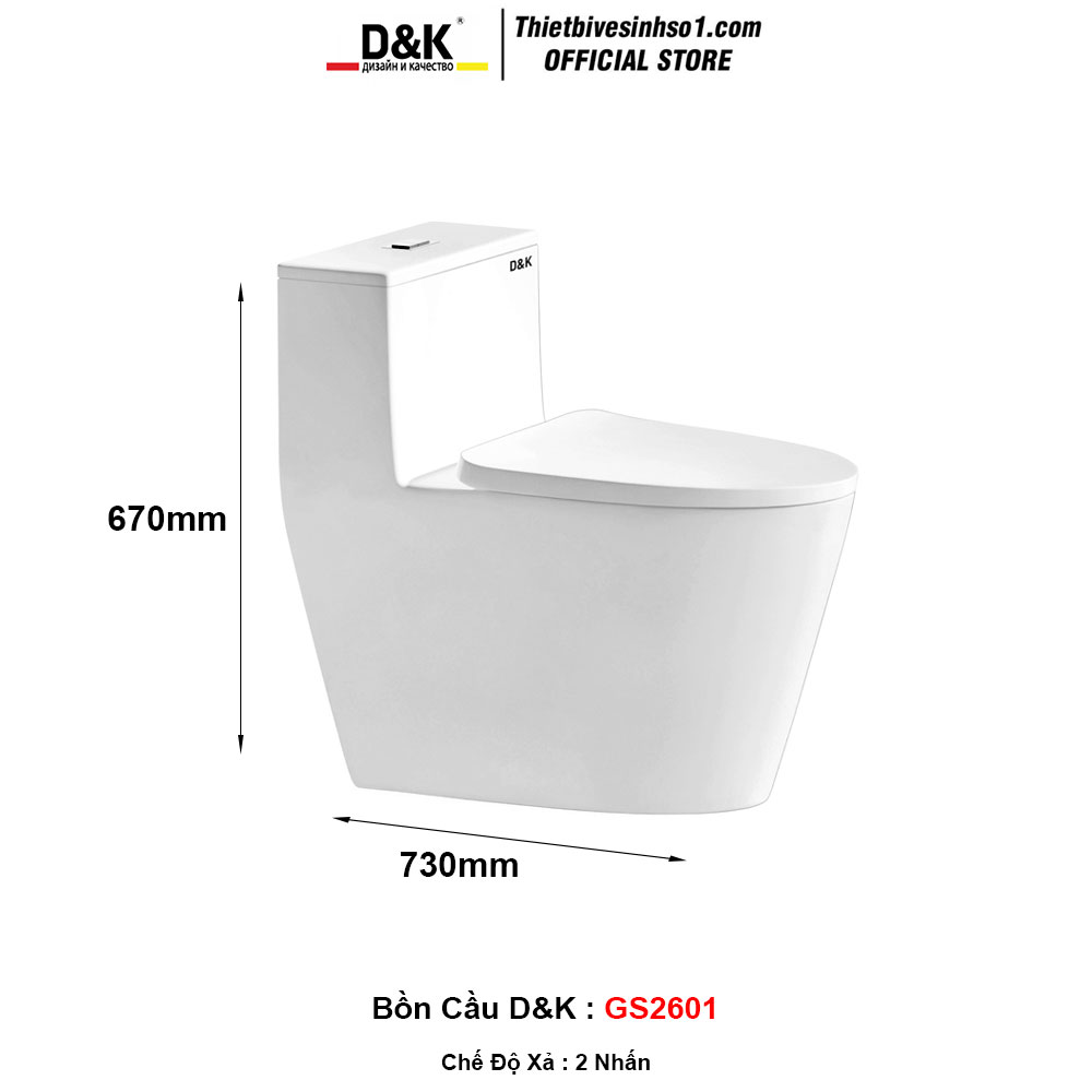 Bồn Cầu D&K GS2601
