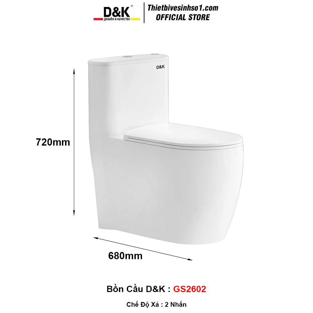 Bồn Cầu D&K GS2602