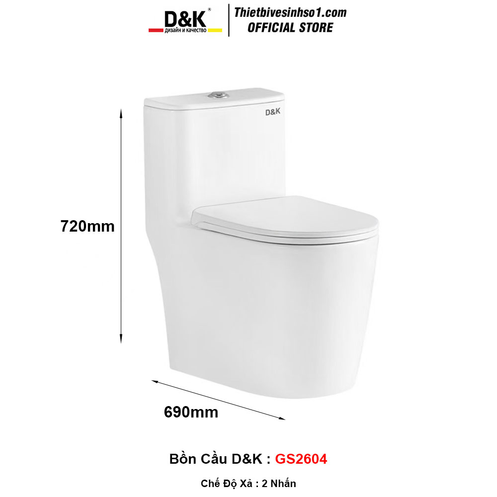 Bồn Cầu D&K GS2604