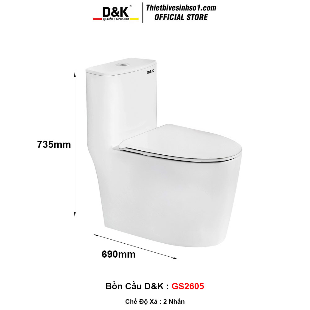 Bồn Cầu D&K GS2605