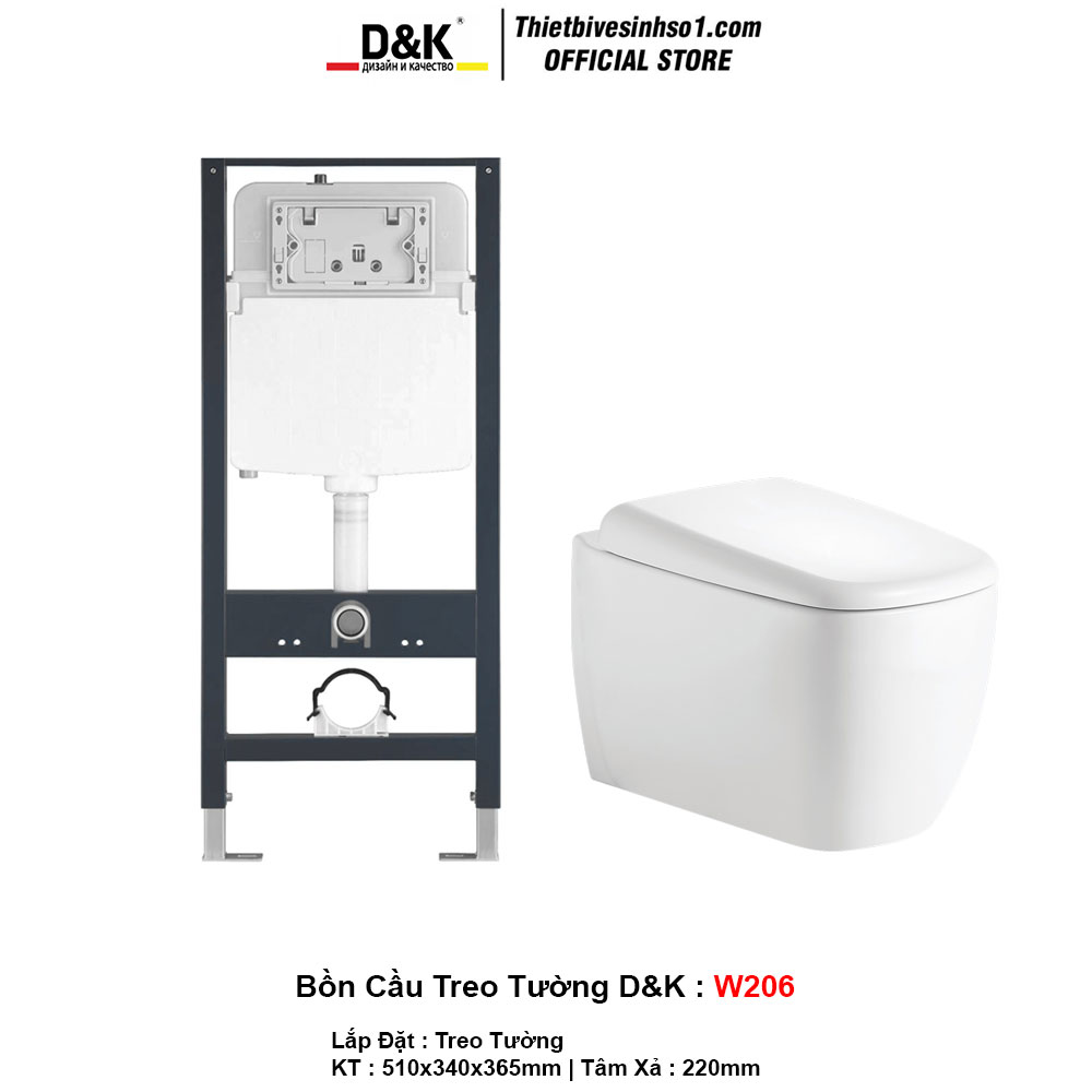Bồn Cầu D&K W206