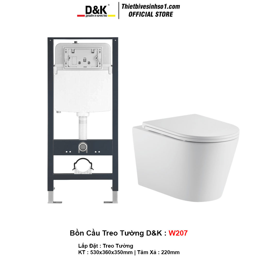 Bồn Cầu D&K W207