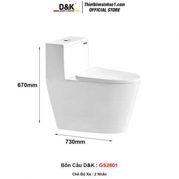 Bồn Cầu D&K GS2601