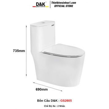 Bồn Cầu D&K GS2605