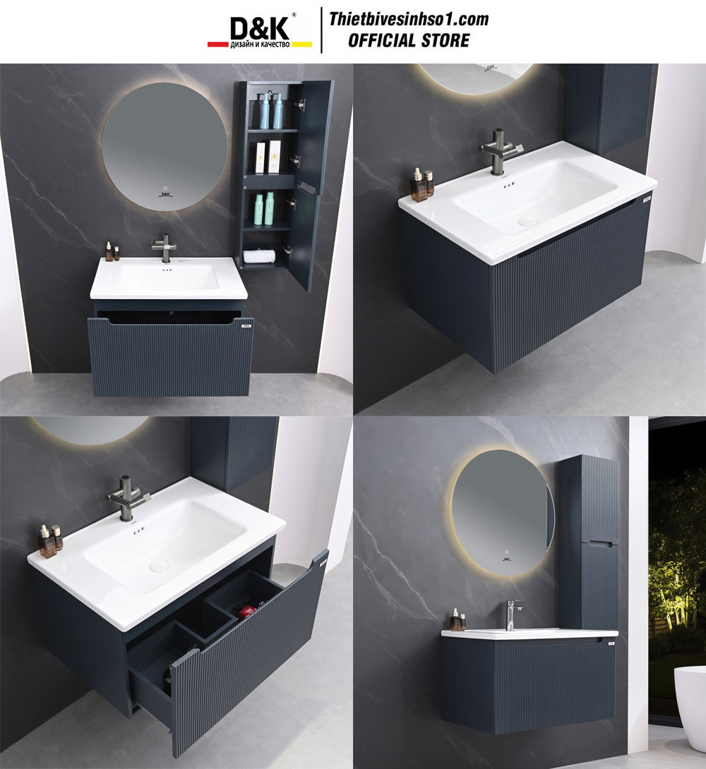 Bộ Tủ Chậu D&K LC8007-80 Bộ Tủ Chậu D&K LC8007-80