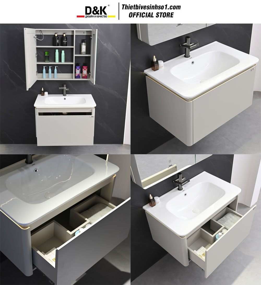 Bộ Tủ Chậu D&K LC8020-80 Bộ Tủ Chậu D&K LC8020-80