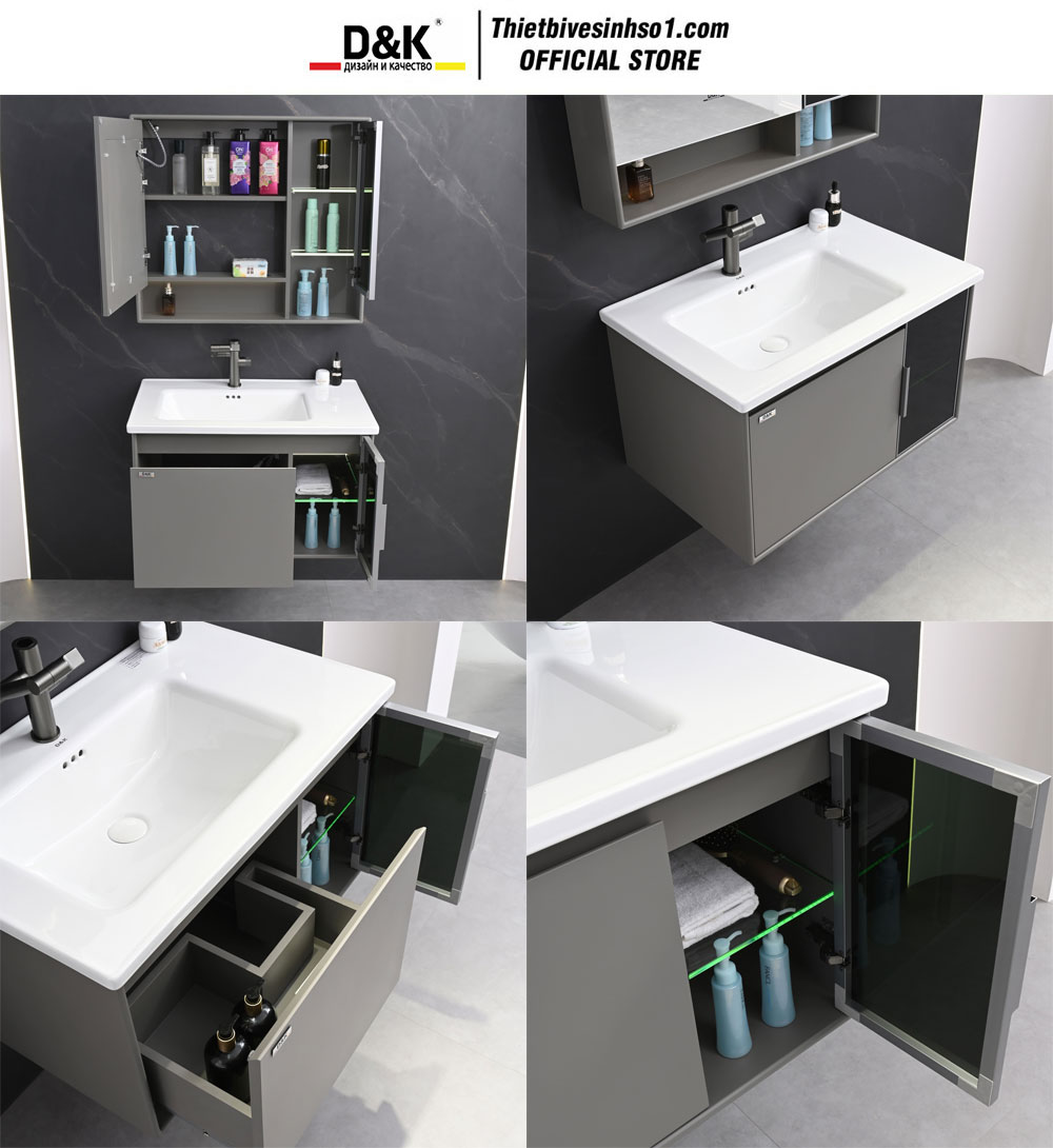 Bộ Tủ Chậu D&K LC8040-80 Bộ Tủ Chậu D&K LC8040-80