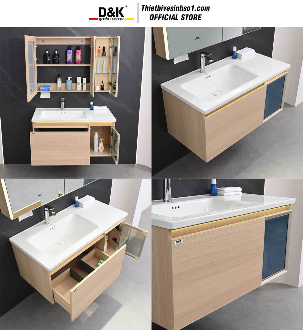 Bộ Tủ Chậu D&K LCW8026-100 Bộ Tủ Chậu D&K LCW8026-100