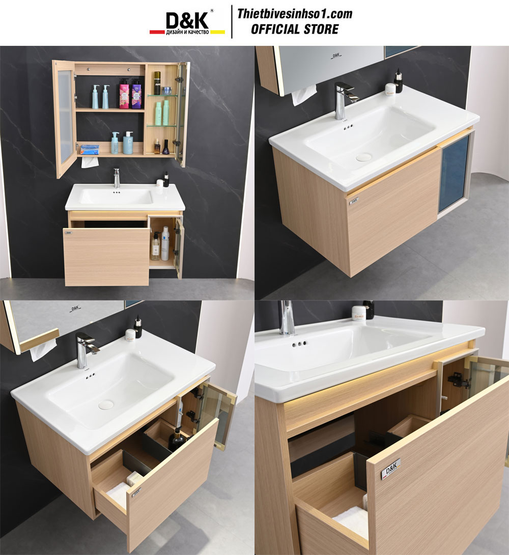 Bộ Tủ Chậu D&K LCW8026-80 Bộ Tủ Chậu D&K LCW8026-80