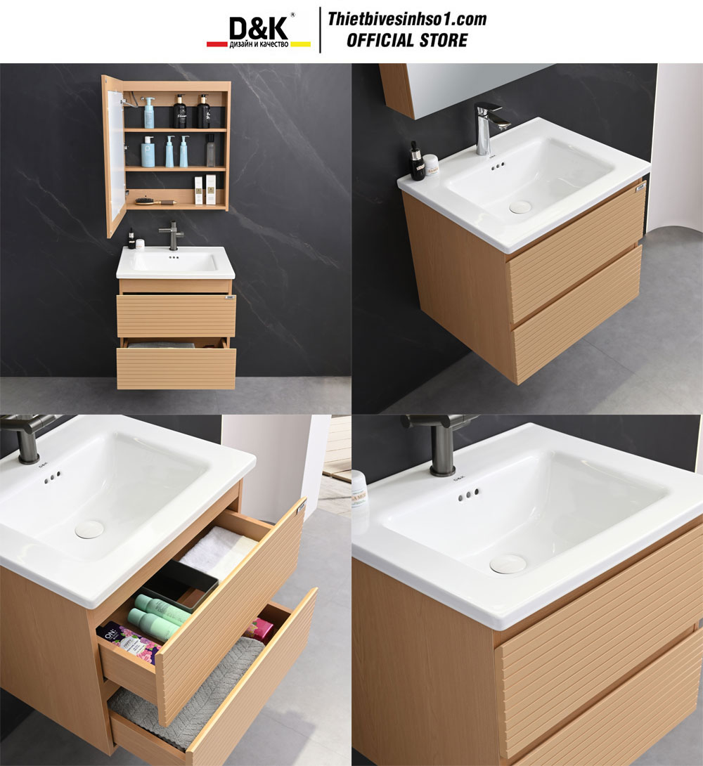 Bộ Tủ Chậu D&K LCW9272-60 Bộ Tủ Chậu D&K LCW9272-60
