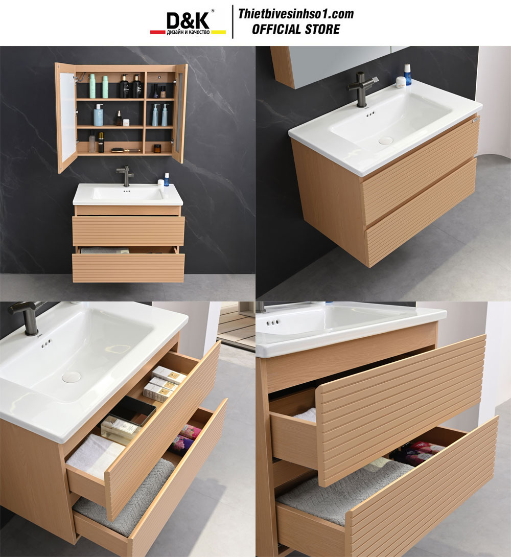 Bộ Tủ Chậu D&K LCW9272-80 Bộ Tủ Chậu D&K LCW9272-80