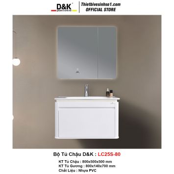 Bộ Tủ Chậu D&K LC25S-80