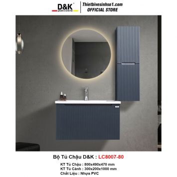 Bộ Tủ Chậu D&K LC8007-80