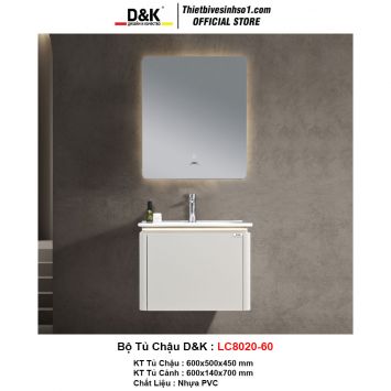 Bộ Tủ Chậu D&K LC8020-60