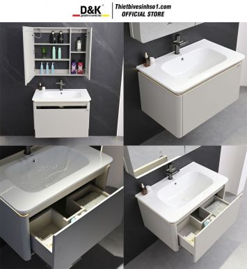 Bộ Tủ Chậu D&K LC8020-80