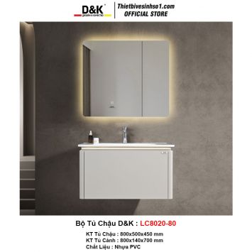 Bộ Tủ Chậu D&K LC8020-80