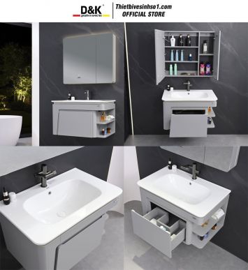 Bộ Tủ Chậu D&K LC8026-80