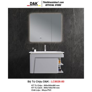 Bộ Tủ Chậu D&K LC8026-80