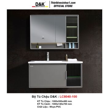 Bộ Tủ Chậu D&K LC8040-100