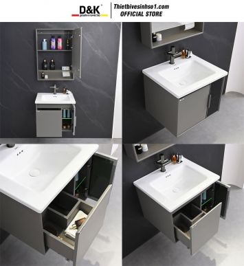 Bộ Tủ Chậu D&K LC8040-60