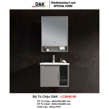 Bộ Tủ Chậu D&K LC8040-60