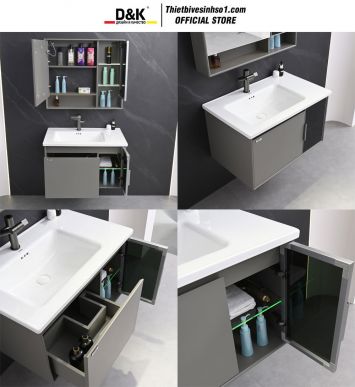 Bộ Tủ Chậu D&K LC8040-80