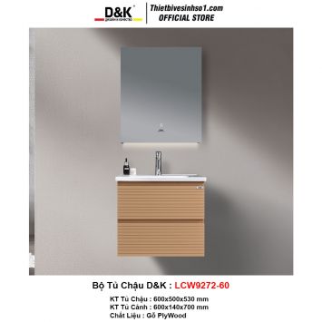 Bộ Tủ Chậu D&K LCW9272-60