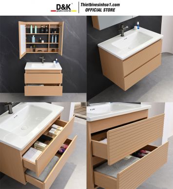 Bộ Tủ Chậu D&K LCW9272-80