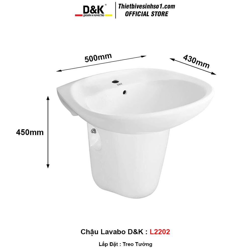 Chậu Lavabo D&K L2202