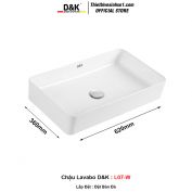 Chậu Lavabo Đặt Bàn D&K L07-W