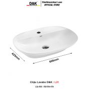 Chậu Lavabo Đặt Bàn D&K L31