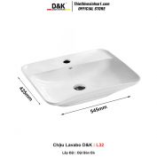 Chậu Lavabo Đặt Bàn D&K L32